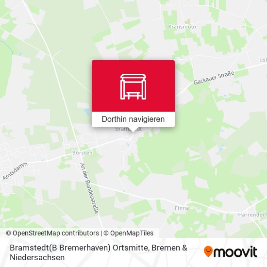 Bramstedt(B Bremerhaven) Ortsmitte Karte