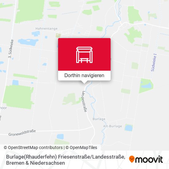 Burlage(Rhauderfehn) Friesenstraße / Landesstraße Karte