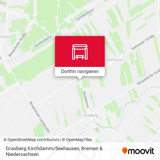 Grasberg Kirchdamm/Seehausen Karte