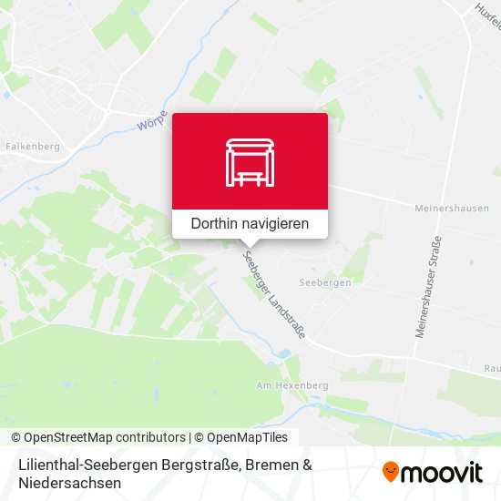 Lilienthal-Seebergen Bergstraße Karte
