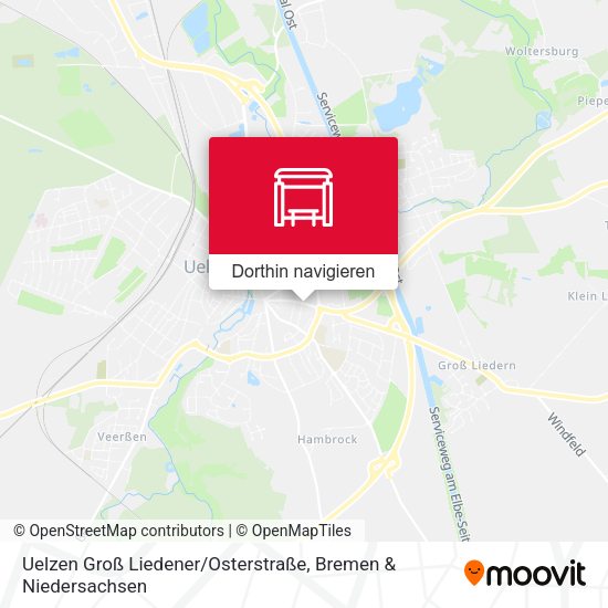 Uelzen Groß Liedener / Osterstraße Karte