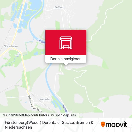 Fürstenberg(Weser) Derentaler Straße Karte