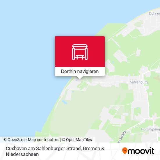 Cuxhaven am Sahlenburger Strand Karte