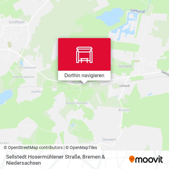 Sellstedt Hosermühlener Straße Karte