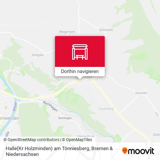 Halle(Kr Holzminden) am Tönniesberg Karte