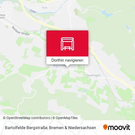 Bartolfelde Bergstraße Karte