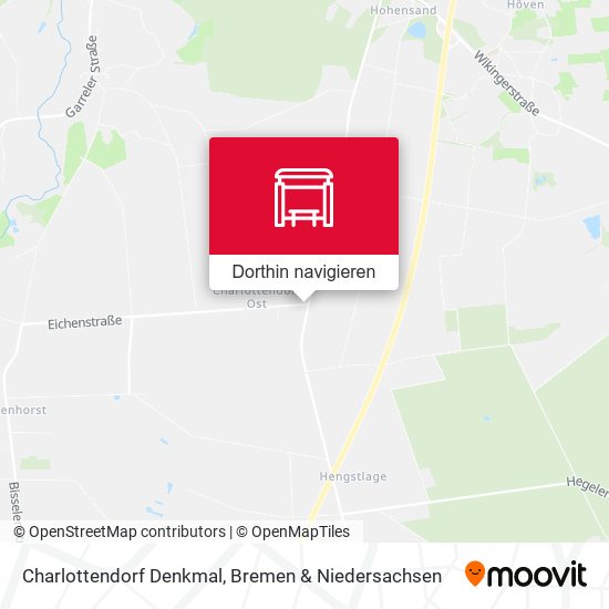 Charlottendorf Denkmal Karte