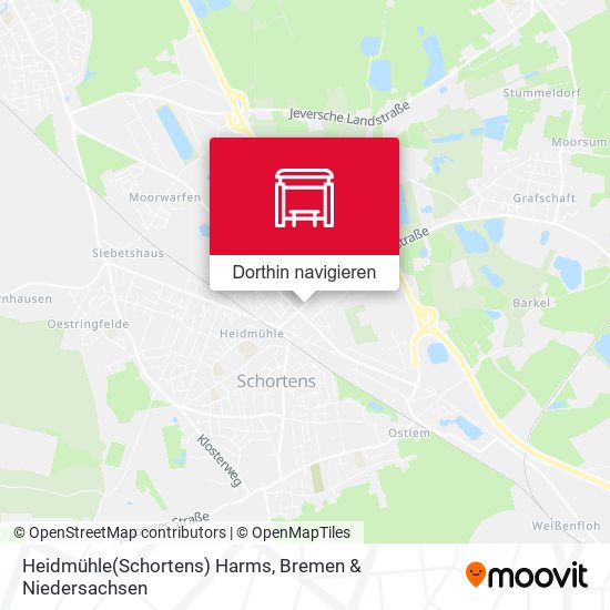 Heidmühle(Schortens) Harms Karte