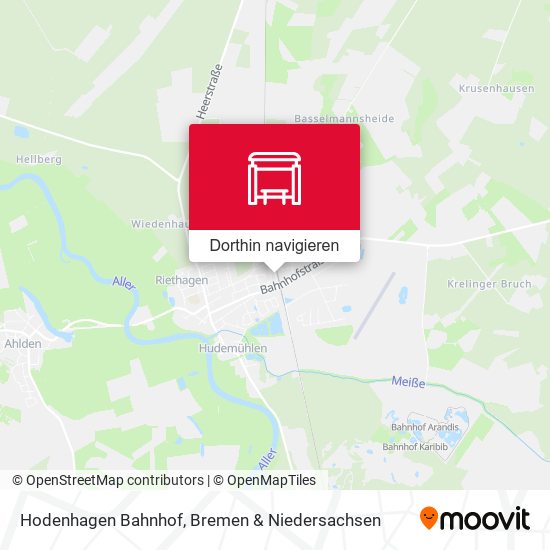 Hodenhagen Bahnhof Karte