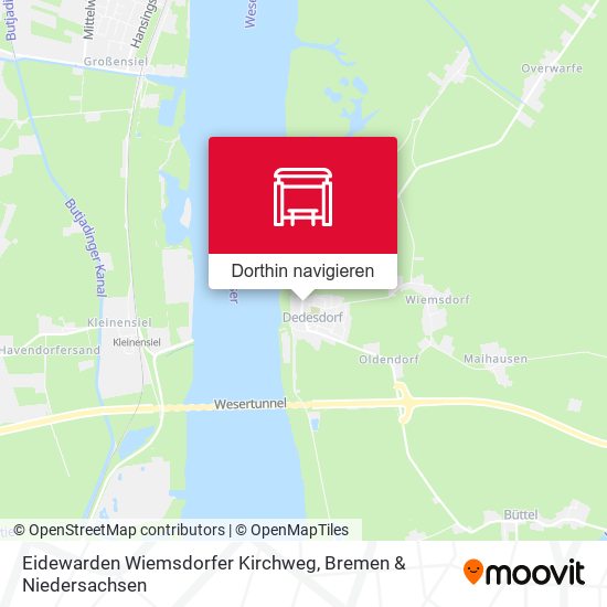 Eidewarden Wiemsdorfer Kirchweg Karte