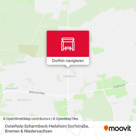 Osterholz-Scharmbeck-Heilshorn Dorfstraße Karte