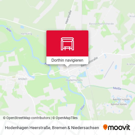 Hodenhagen Heerstraße Karte