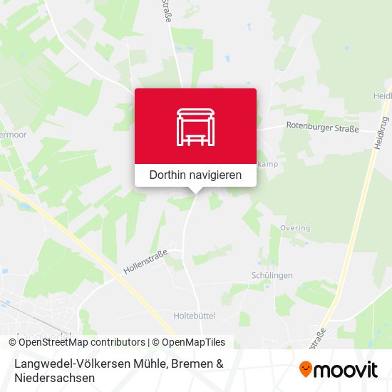 Langwedel-Völkersen Mühle Karte