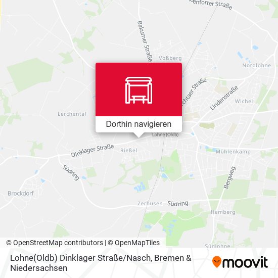Lohne(Oldb) Dinklager Straße / Nasch Karte