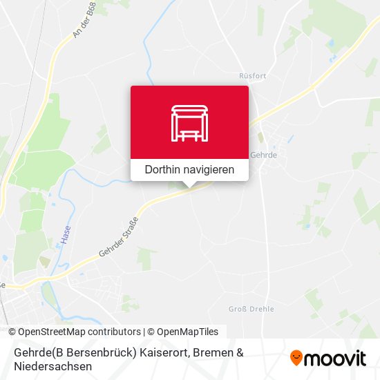 Gehrde(B Bersenbrück) Kaiserort Karte