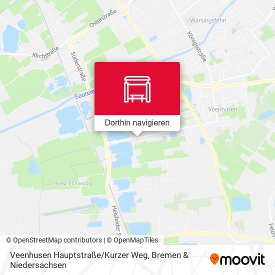 Veenhusen Hauptstraße / Kurzer Weg Karte