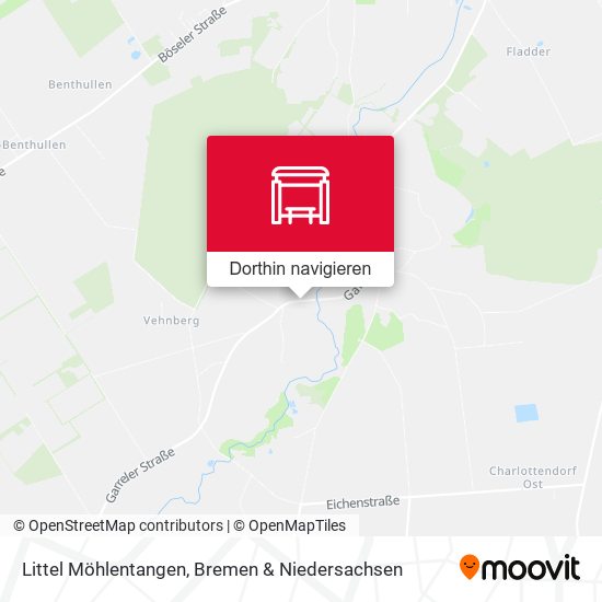 Littel Möhlentangen Karte