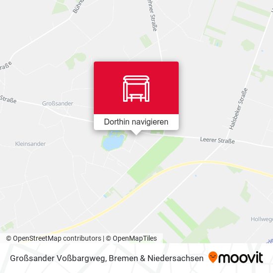 Großsander Voßbargweg Karte