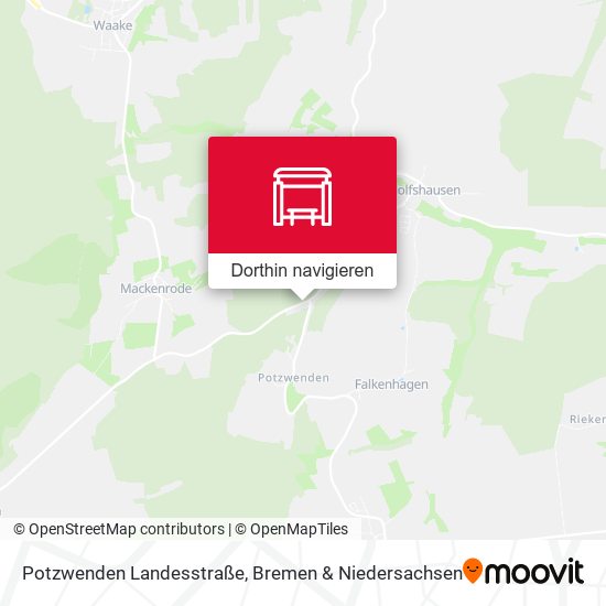 Potzwenden Landesstraße Karte
