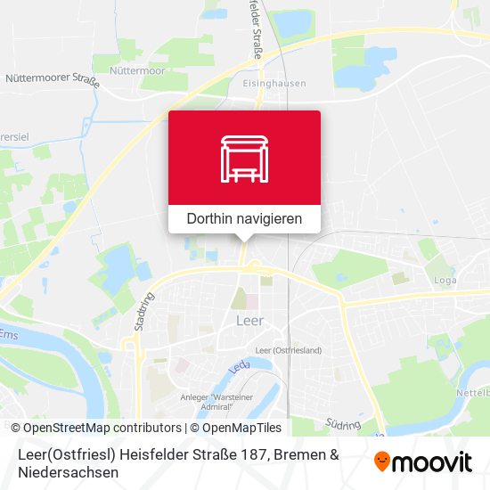 Leer(Ostfriesl) Heisfelder Straße 187 Karte