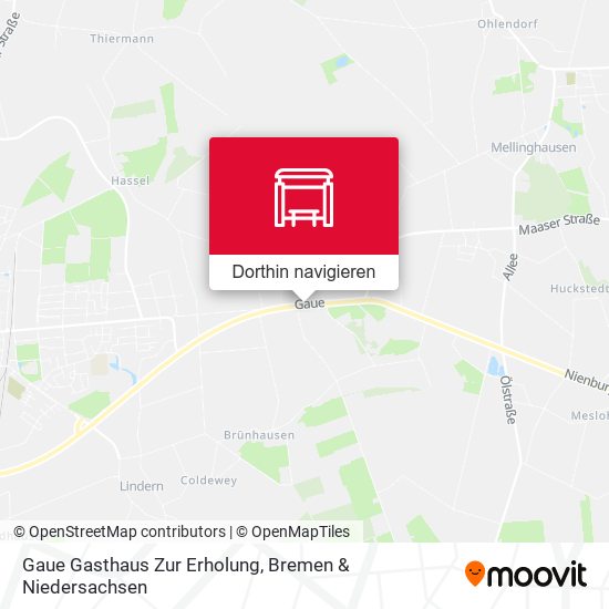 Gaue Gasthaus Zur Erholung Karte