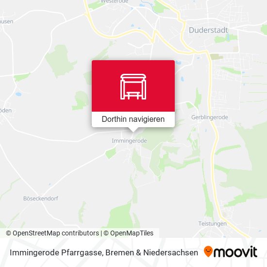 Immingerode Pfarrgasse Karte