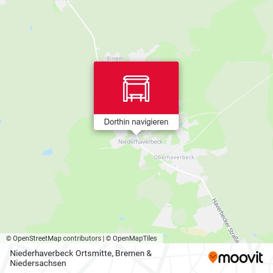 Niederhaverbeck Ortsmitte Karte