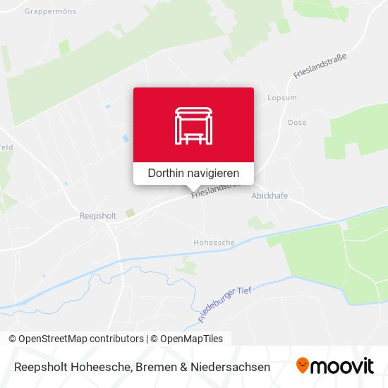 Reepsholt Hoheesche Karte