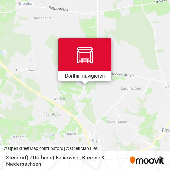 Stendorf(Ritterhude) Feuerwehr Karte