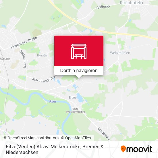 Eitze(Verden) Abzw. Melkerbrücke Karte