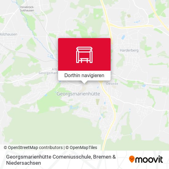 Georgsmarienhütte Comeniusschule Karte