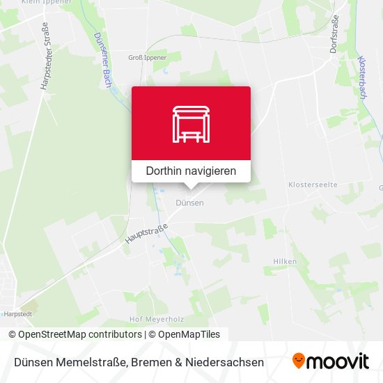 Dünsen Memelstraße Karte
