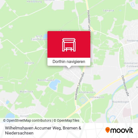 Wilhelmshaven Accumer Weg Karte