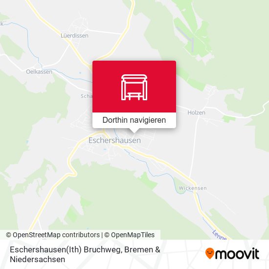 Eschershausen(Ith) Bruchweg Karte