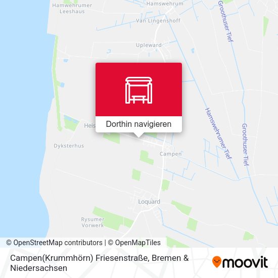 Campen(Krummhörn) Friesenstraße Karte