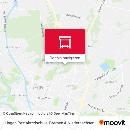 Lingen Pestalozzischule Karte
