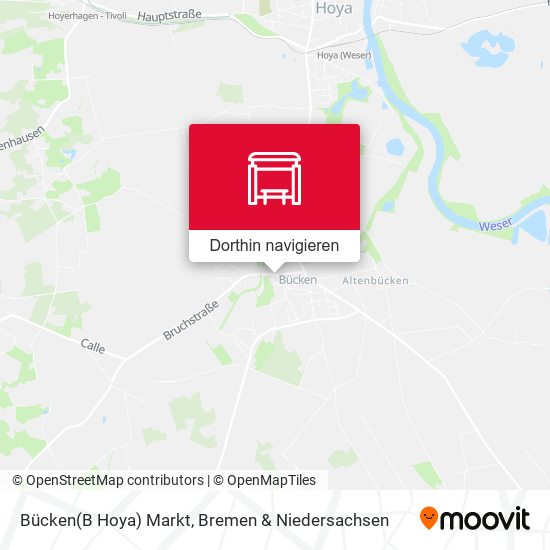 Bücken(B Hoya) Markt Karte