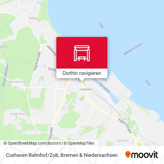 Cuxhaven Bahnhof/Zob Karte