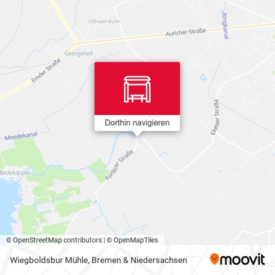 Wiegboldsbur Mühle Karte