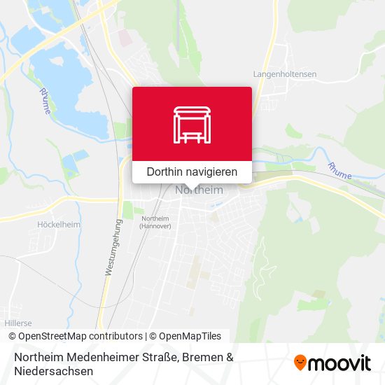 Northeim Medenheimer Straße Karte