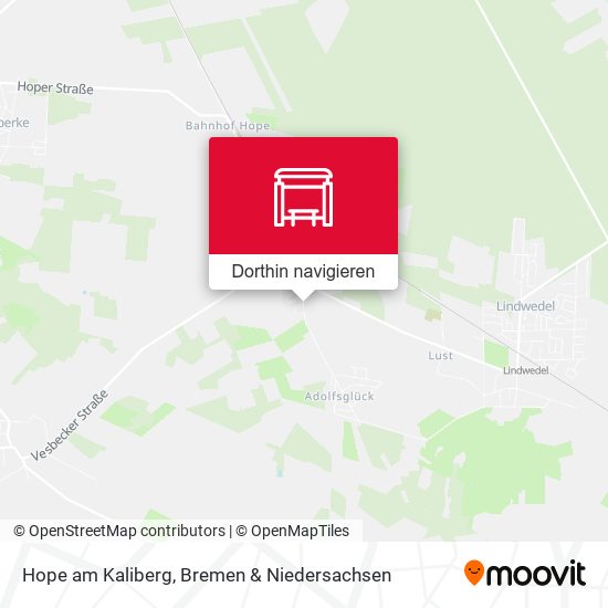 Hope am Kaliberg Karte
