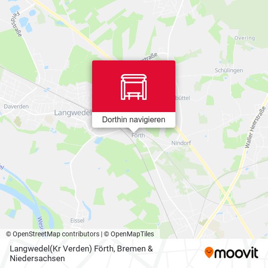 Langwedel(Kr Verden) Förth Karte