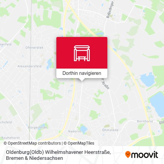 Oldenburg(Oldb) Wilhelmshavener Heerstraße Karte