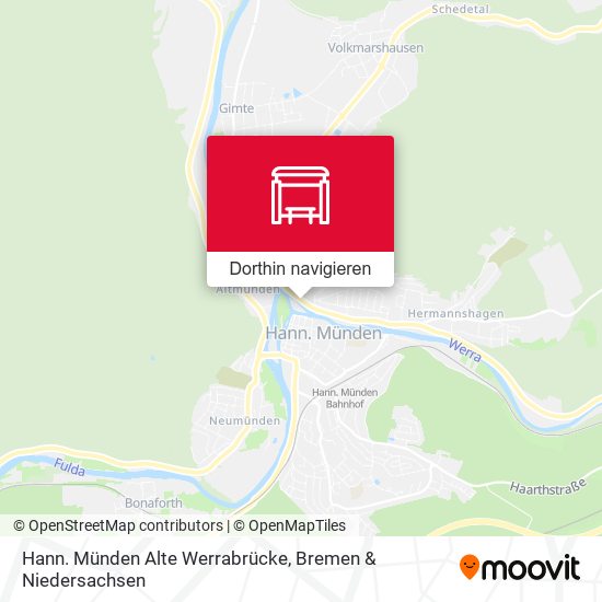Hann. Münden Alte Werrabrücke Karte