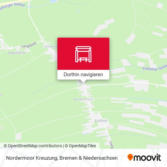 Nordermoor Kreuzung Karte