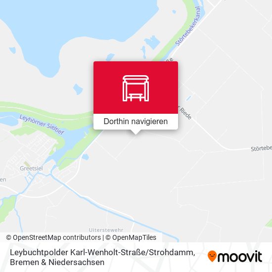 Leybuchtpolder Karl-Wenholt-Straße / Strohdamm Karte