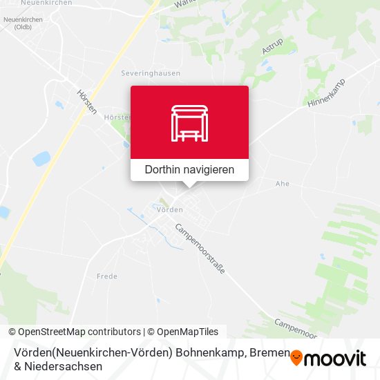 Vörden(Neuenkirchen-Vörden) Bohnenkamp Karte