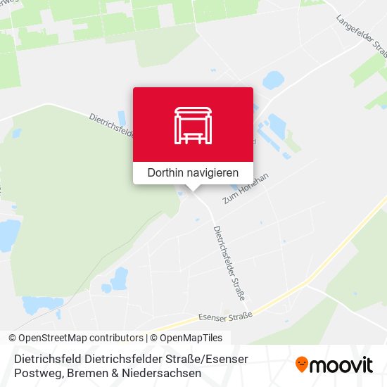 Dietrichsfeld Dietrichsfelder Straße / Esenser Postweg Karte