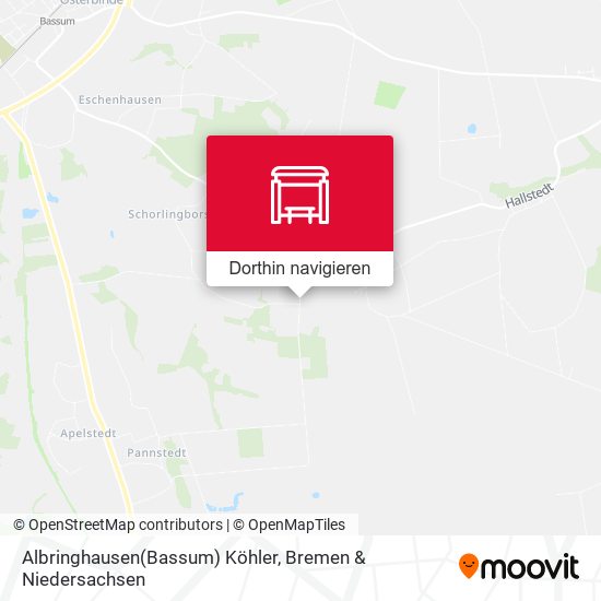 Albringhausen(Bassum) Köhler Karte