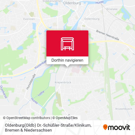 Oldenburg(Oldb) Dr.-Schüßler-Straße / Klinikum Karte